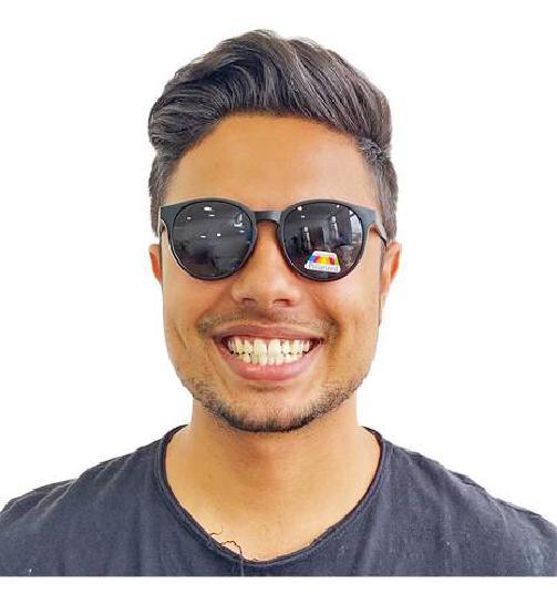 Miniatura Óculos Troca Lentes Feminino Masculino Redondo 3 Em 1 Lente