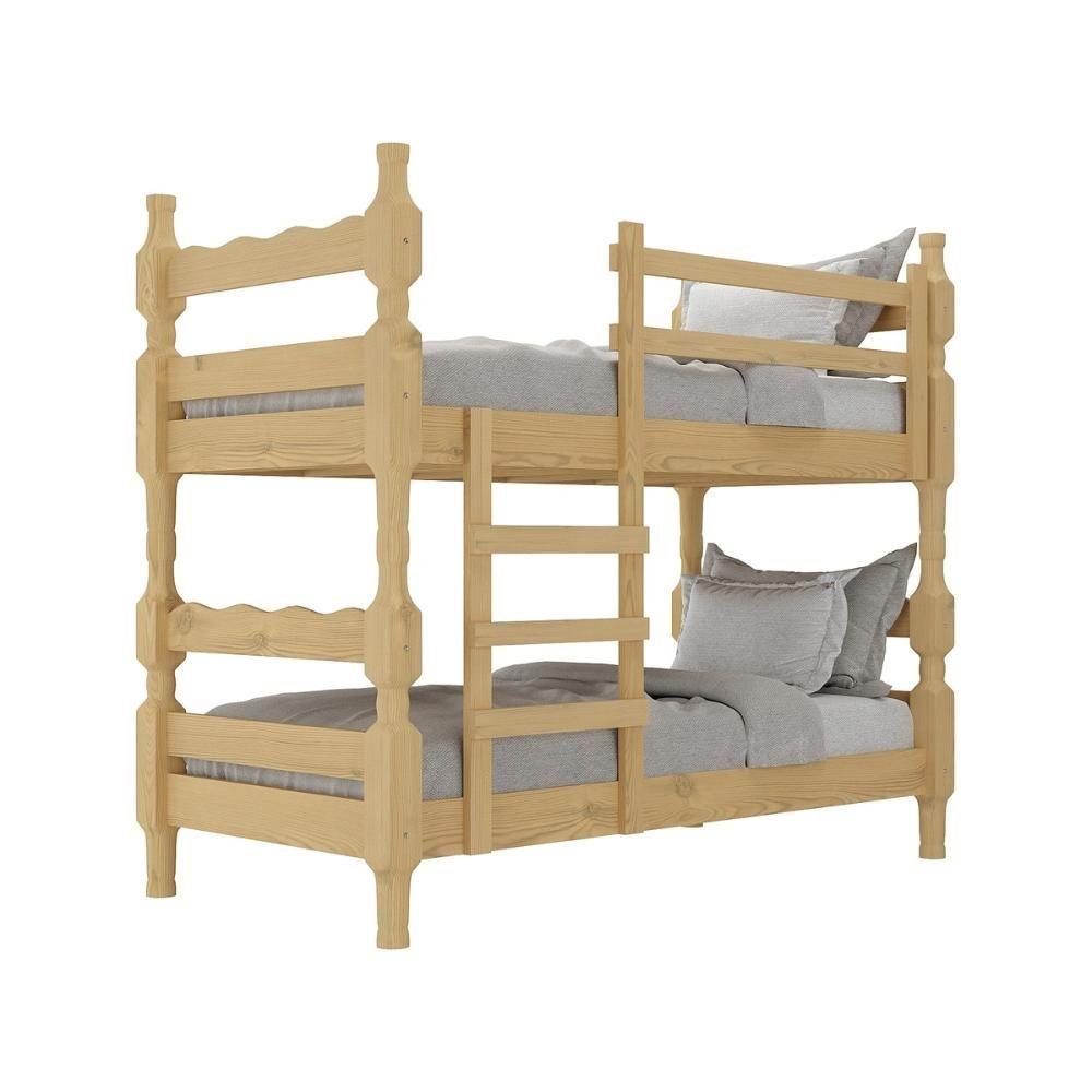 Miniatura Beliche Madeira Maciça Para Colchão 78/88 X 188cm Porto Multimóveis VCR4138 - Natural