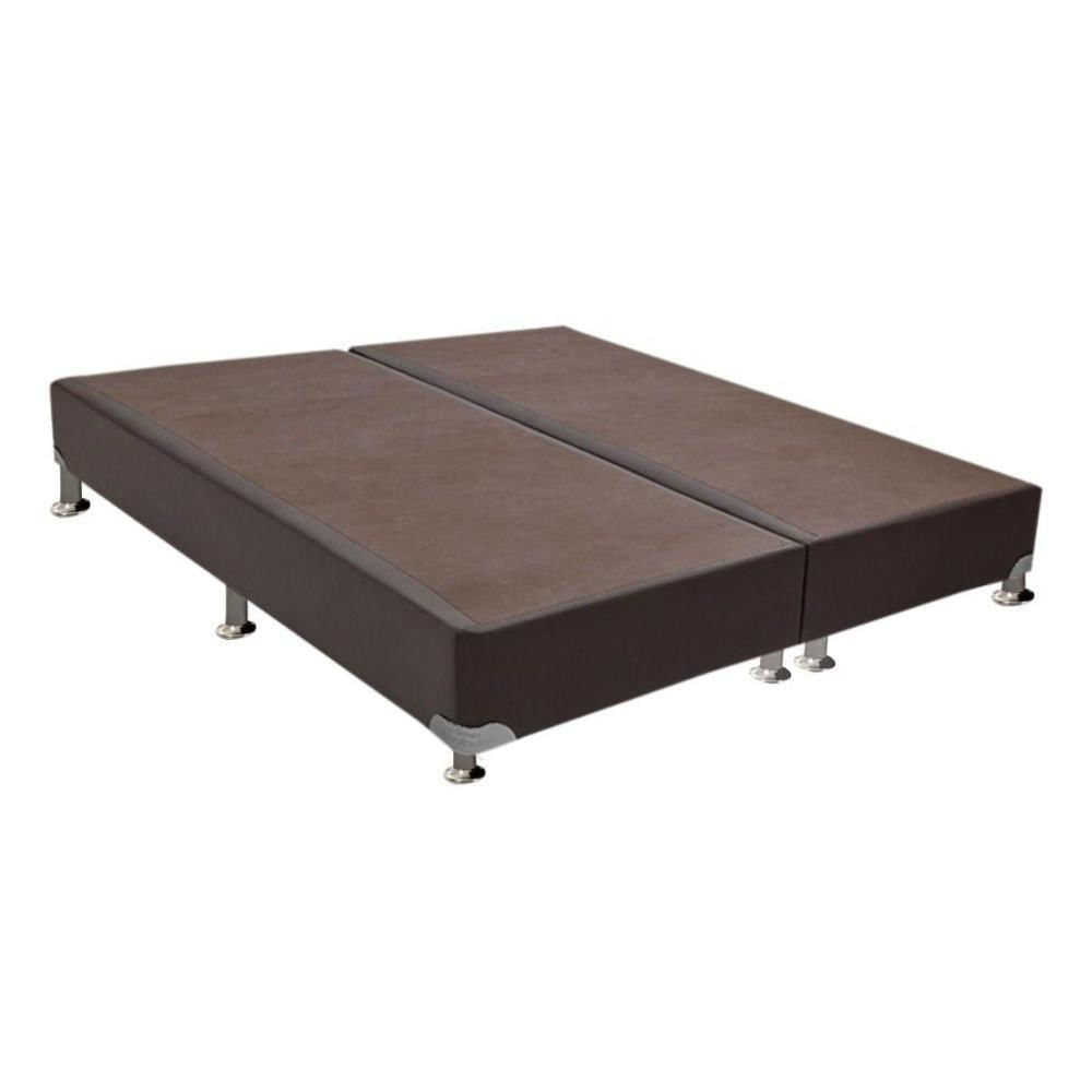 Miniatura Cama Box Base Queen Universal Courano Brown (158x198x20) - Ortobom