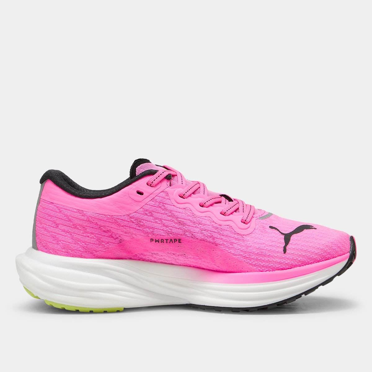 Miniatura Tênis Puma Deviate Nitro 2 Feminino Rosa+Branco - 34
