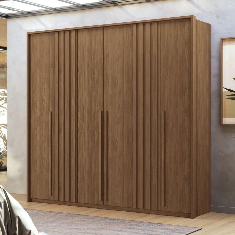 Miniatura Guarda Roupa 6 Portas Israel Jatoba