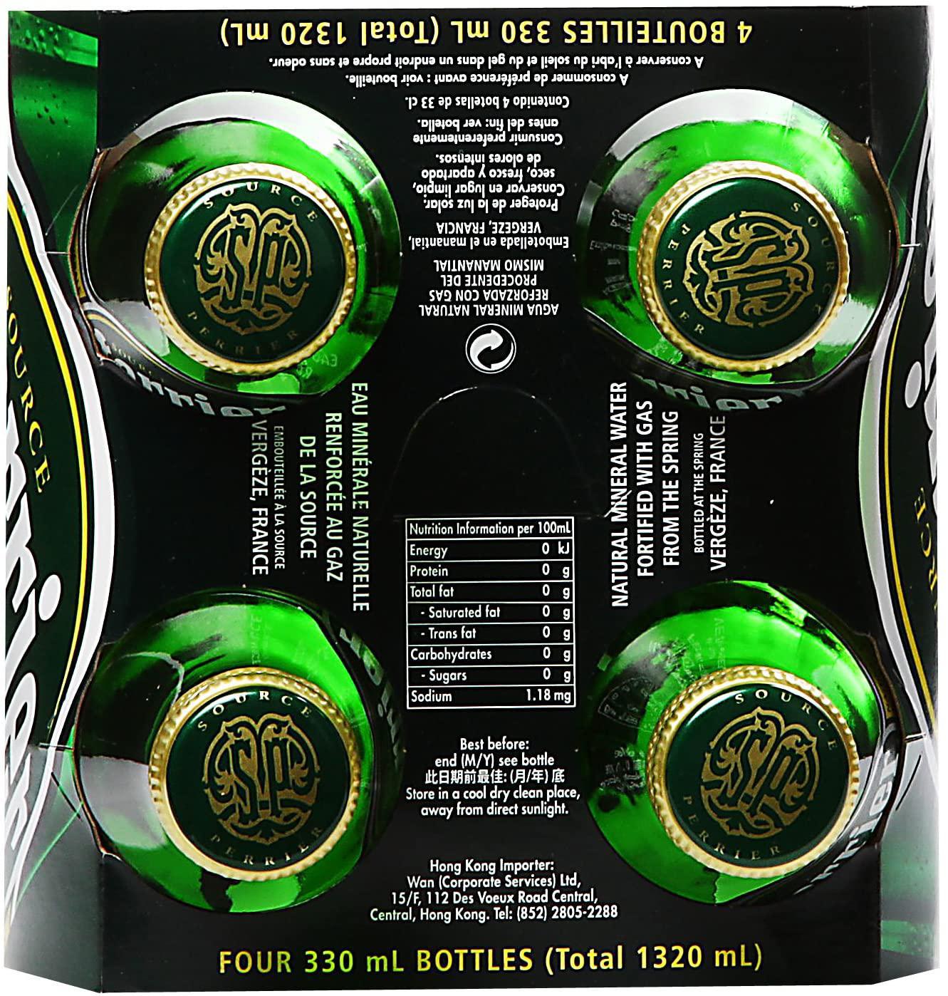 Miniatura Água Mineral Perrier Vidro 330Ml (24X)