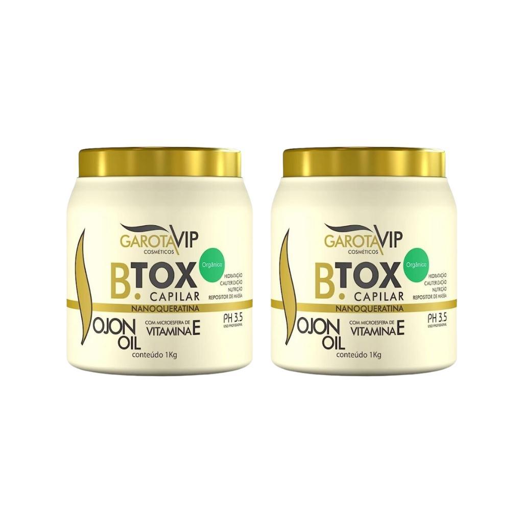 Miniatura Botox Garota Vip B.Tox Capilar Organico 1000G - Kit Com 2Un