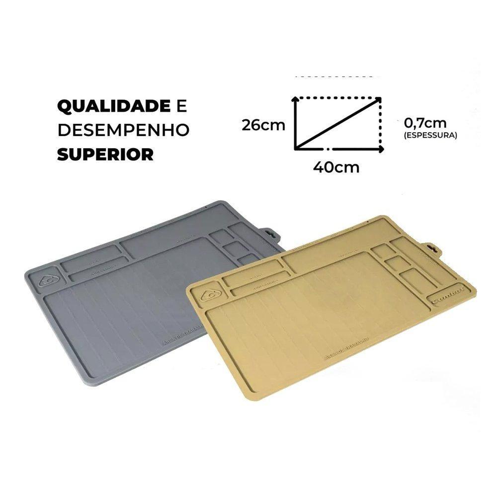 Miniatura Tapete Para Manutenção Pistolas E Revólveres Combat Tan