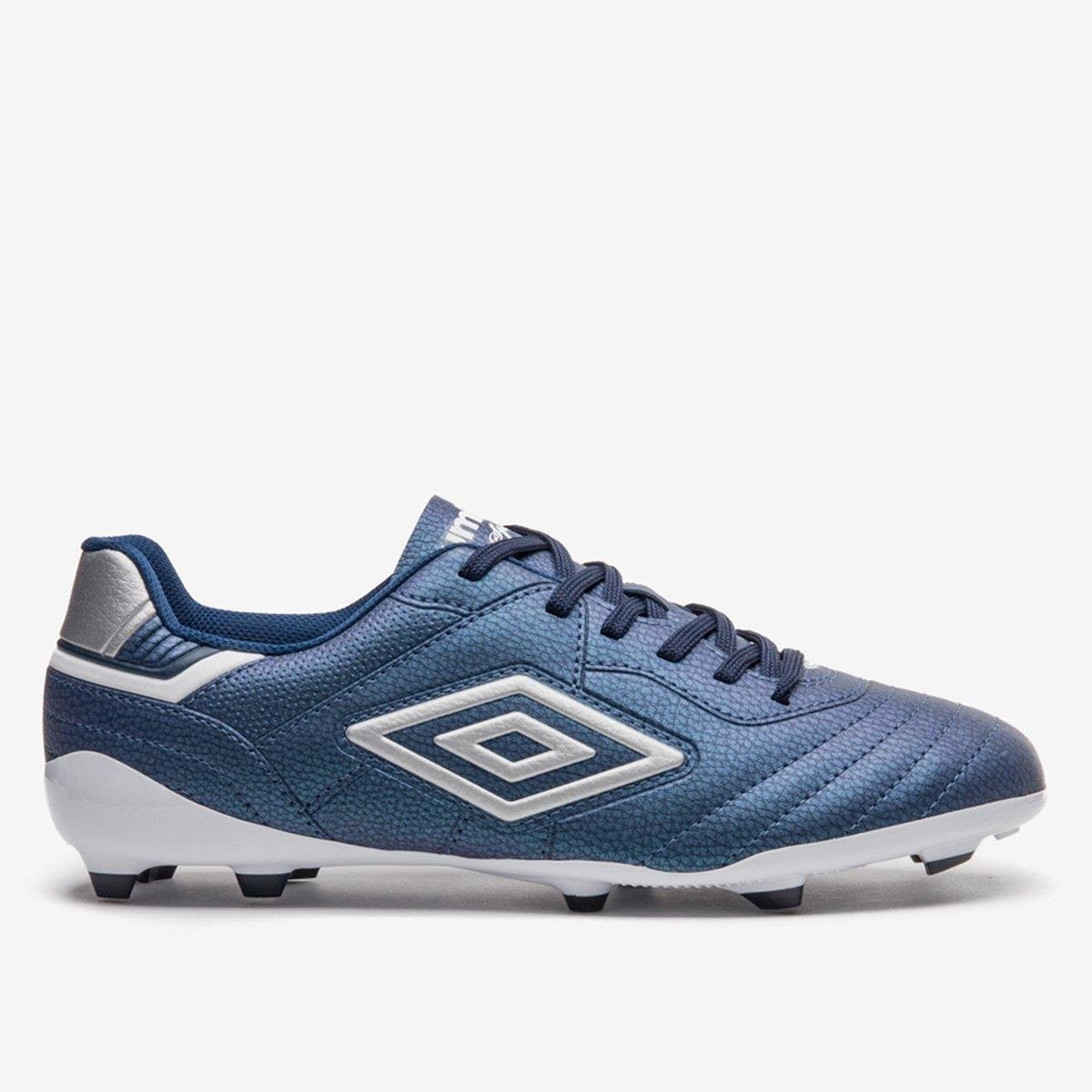 Miniatura Chuteira Campo Umbro Speciali Classic Unissex Marinho+Cinza - 37