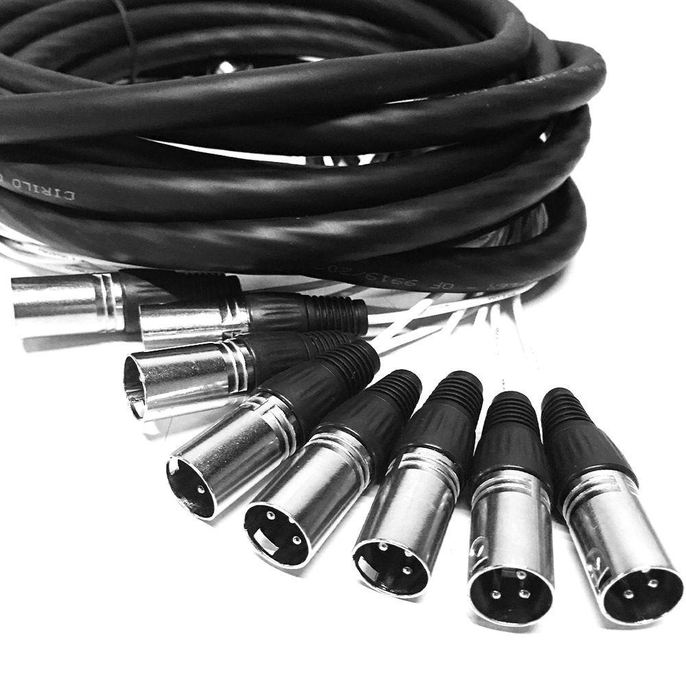 Miniatura Multicabos Xlr 8 Vias Cirilo Cabos - 20 Metros
