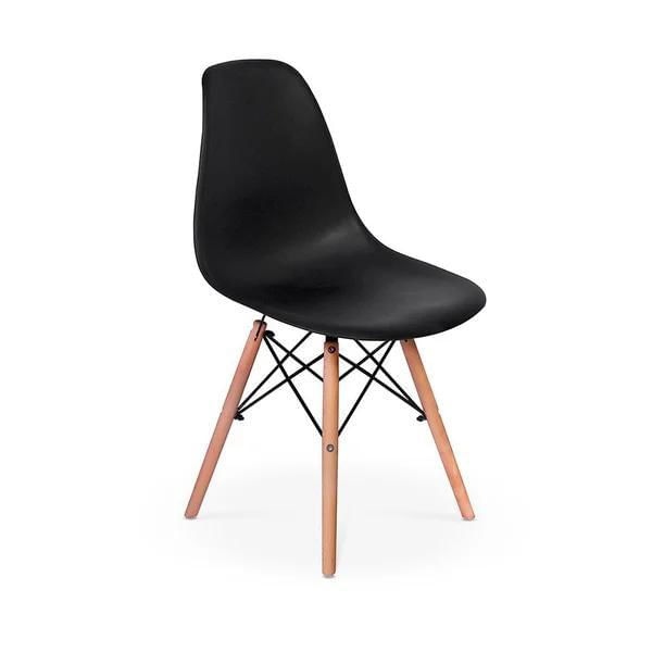 Miniatura Sala De Jantar Mesa Eames Eiffel Branca 90Cm Com 4 Cadeiras
