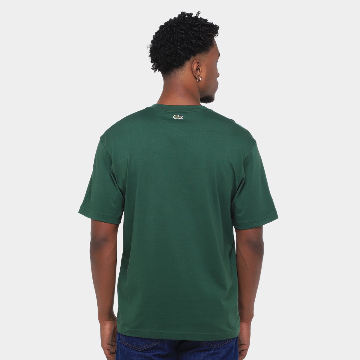 Miniatura Camiseta Lacoste Básica Masculina Verde - G
