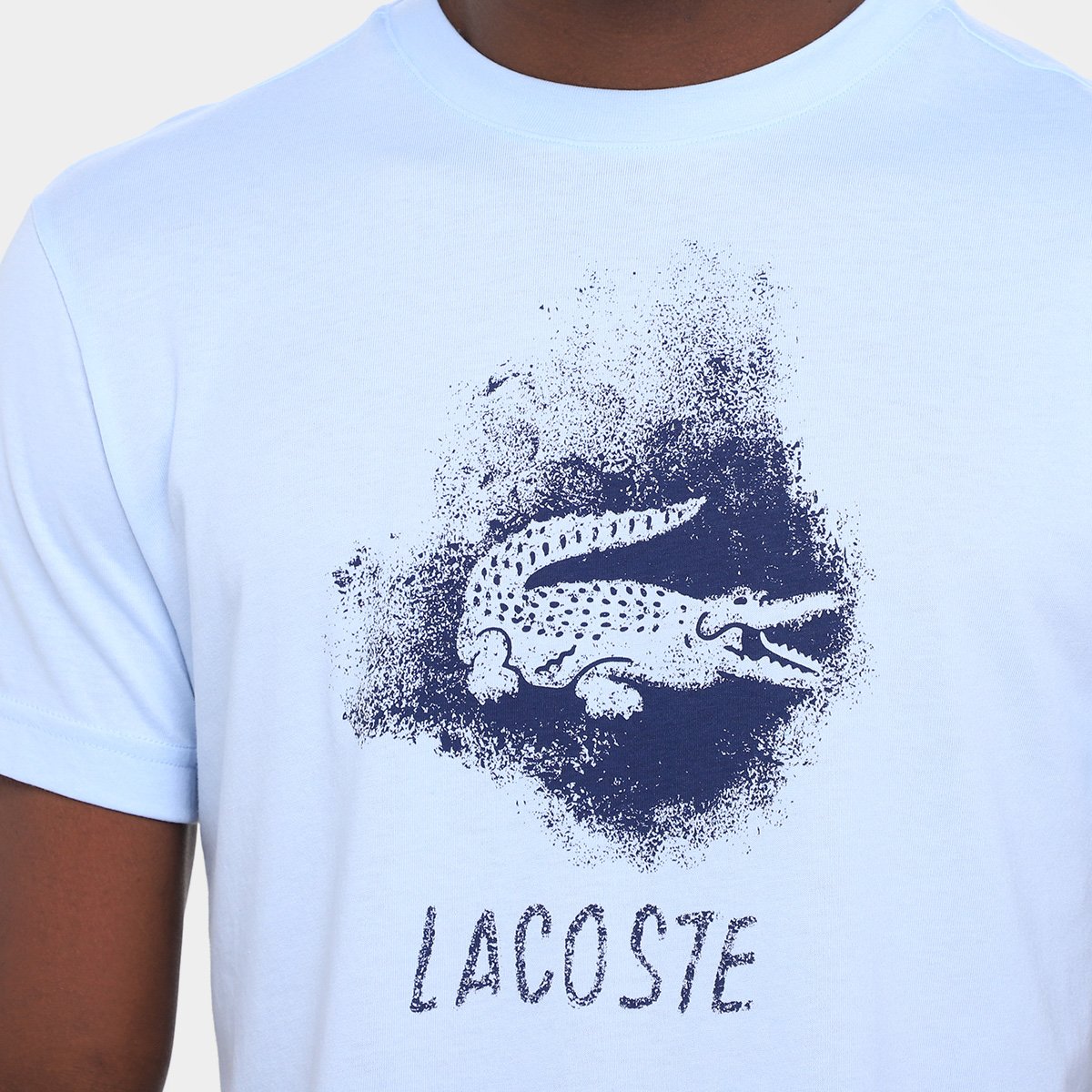 Miniatura Camiseta Lacoste Ultradry Sport Masculina Azul Claro - EEGG