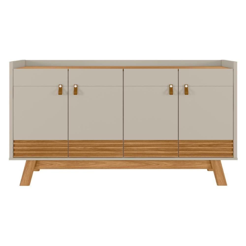 Miniatura Buffet Aparador Ripado Estilo Retrô Tucson Nature Off-white
