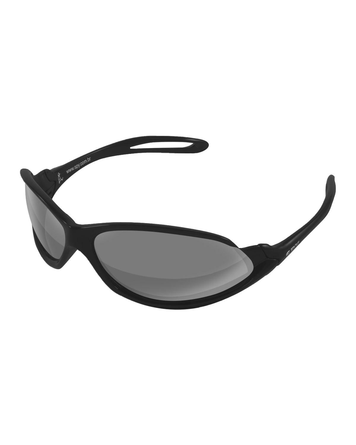 Miniatura Modelo Spy 39 - Open Preto Fosco - Lentes: Cinza Espelhada