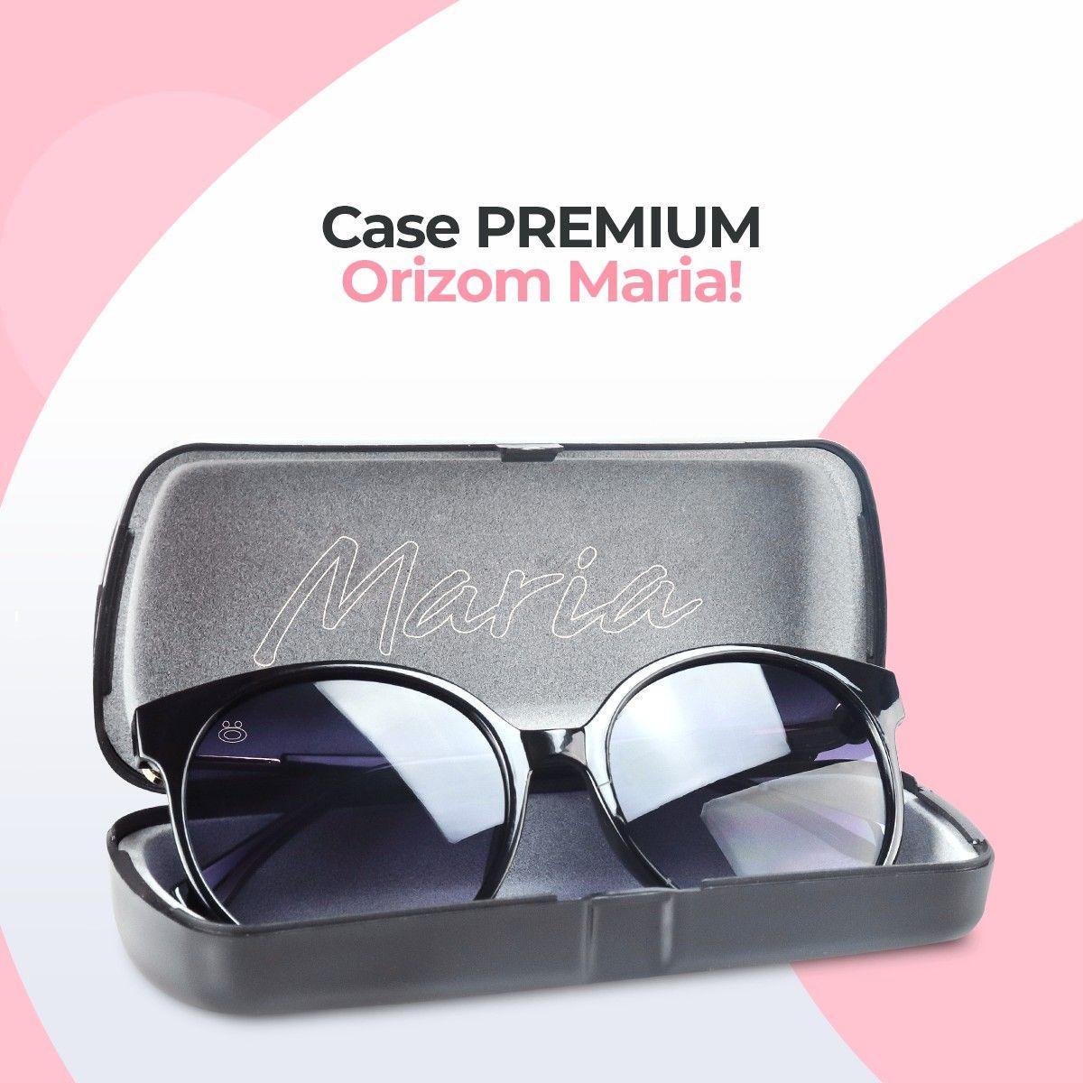Oculos Sol Feminino Vintage Preto + Case Estiloso Exclusivo