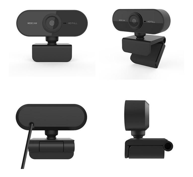 Miniatura Webcam 1080P Full Hd Câmera Computador Microfone P/