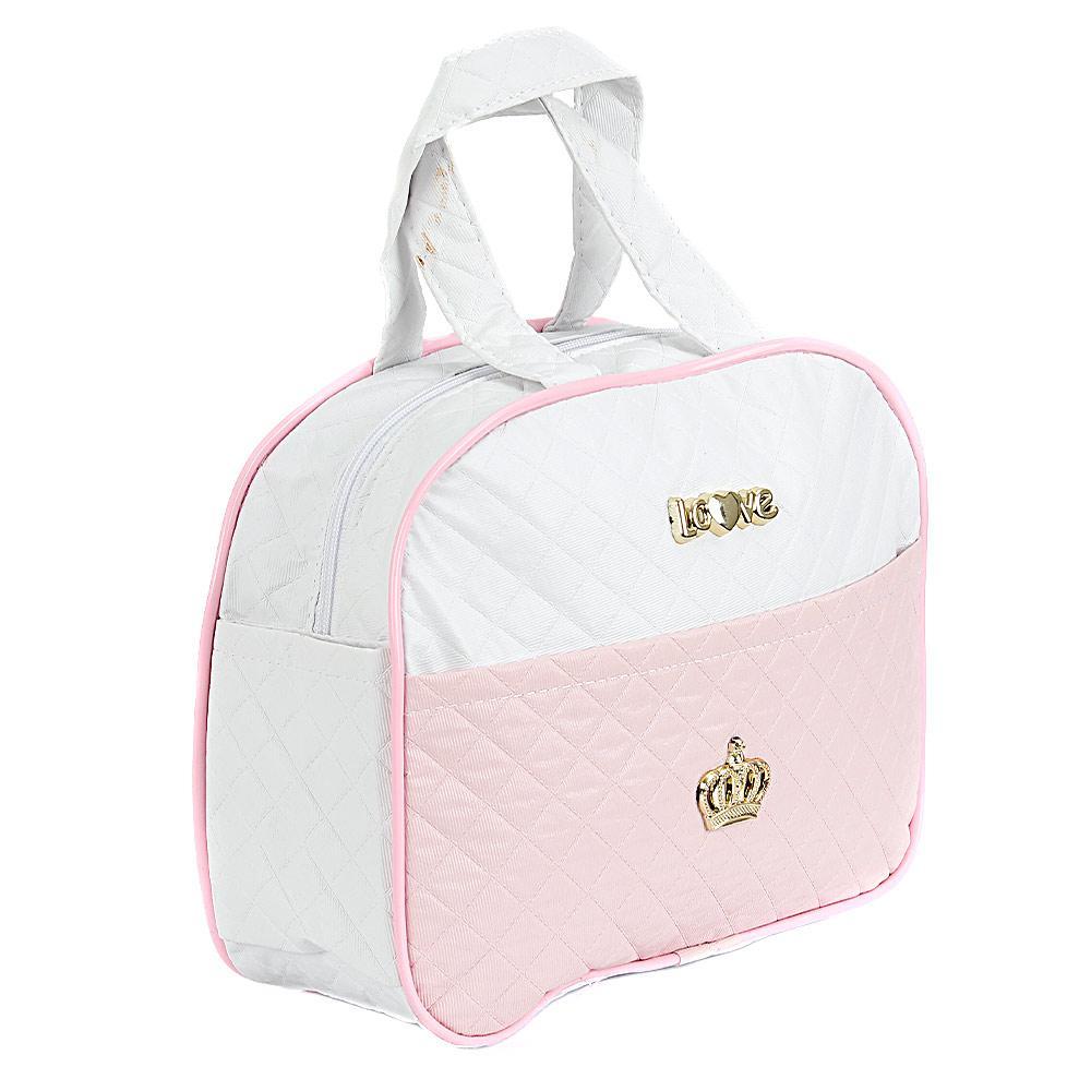 Miniatura Kit Bolsa E Enxoval Para Bebê Reborn Rosa 19 Itens