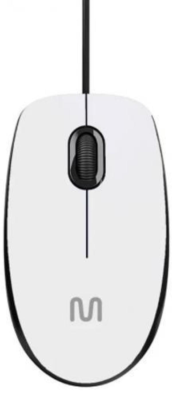 Miniatura Mouse Com Fio Usb Branco 1200 Dpi Mo389 - Multi