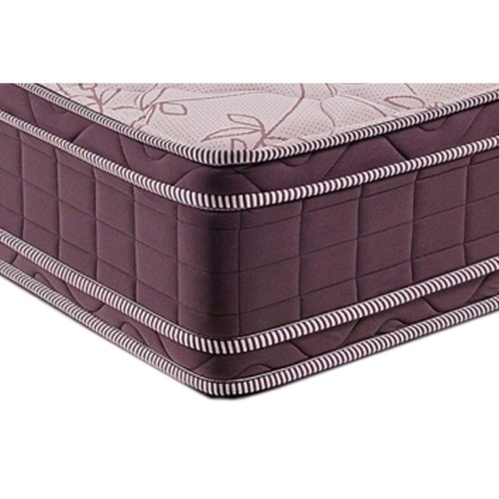 Miniatura Cama Box Baú Queen: Colchão Molas Ensacadas Kappesberg Inverno Verão + Base White(158X198)