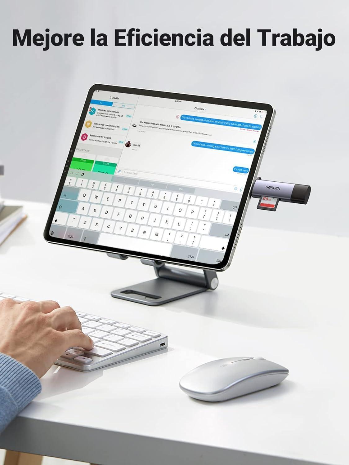 Leitor De Cartão Memória Ugreen Usb 3.0 5 Gbps Micro Sd Tf