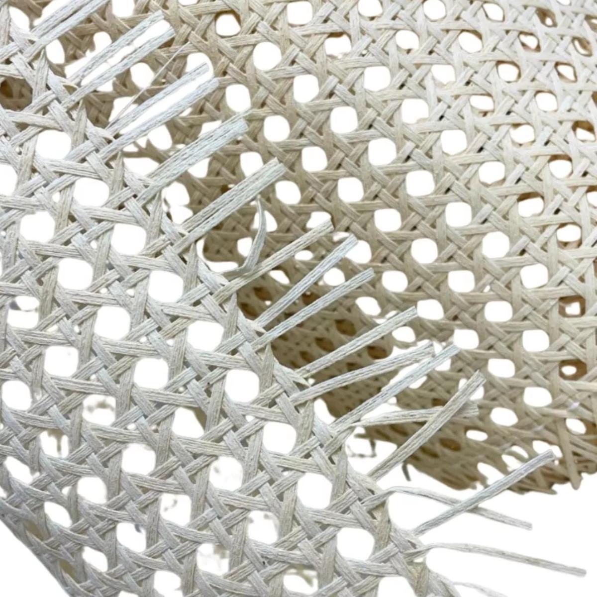 Miniatura Palha Indiana Tipo Rattan Sextavada Tela Natural 2M X 50Cm