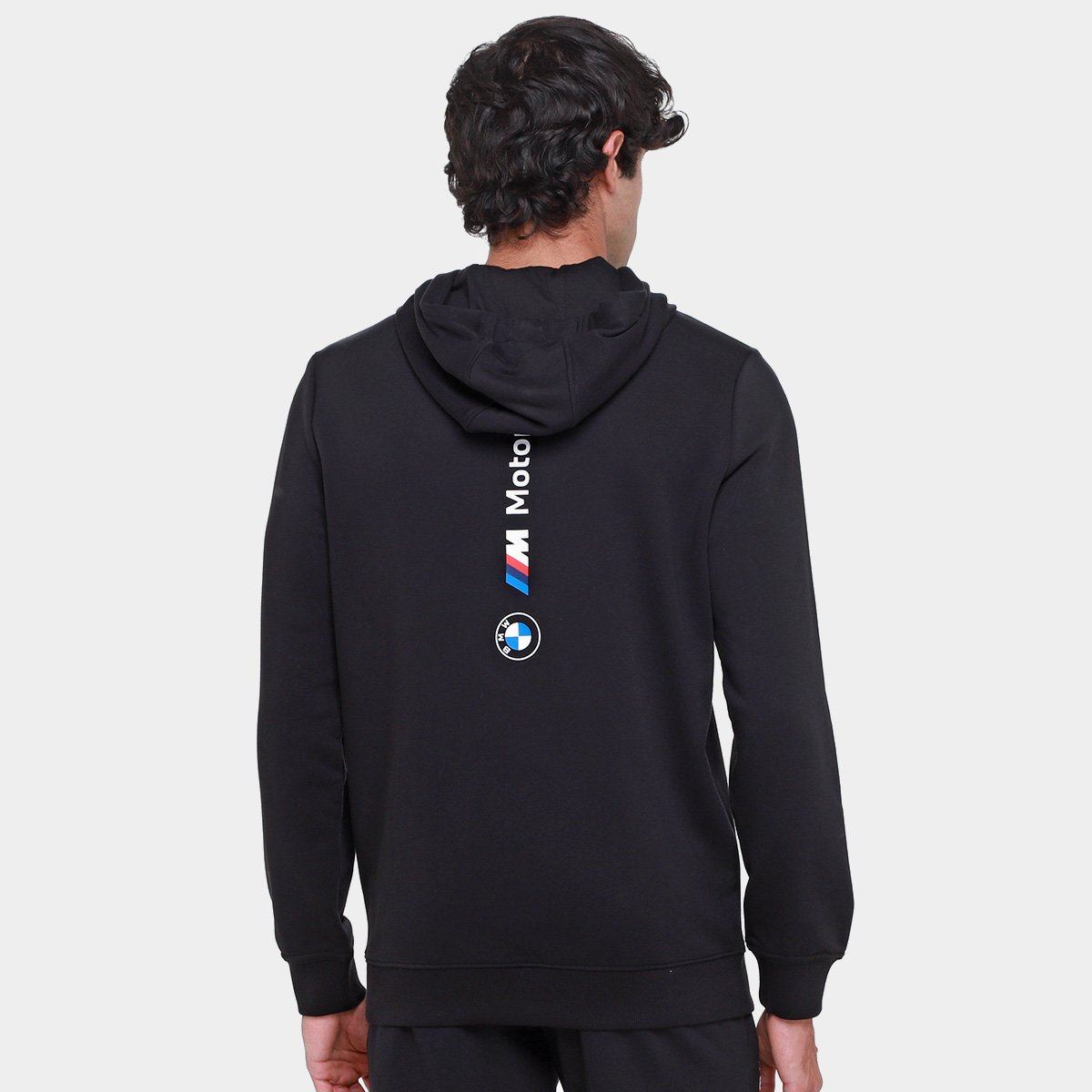 Miniatura Moletom Com Capuz Puma BMW MMS ESS Masculino Preto - G