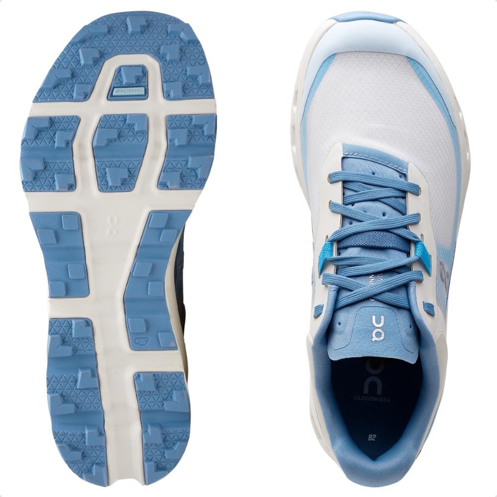 Tenis On Running Cloudvista 2 Feminino Bege / Azul Claro - 34