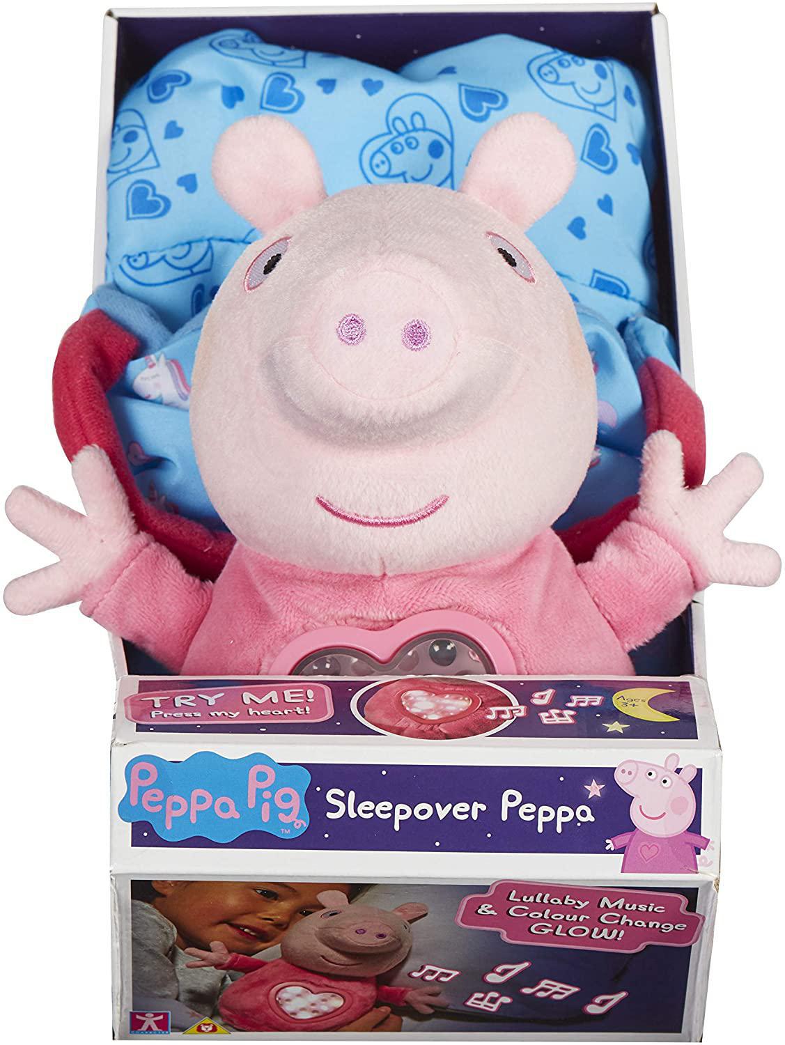 Miniatura Boneca Peppa Pig Pelúcia Com Mecanismo Hora De Dormir 2327