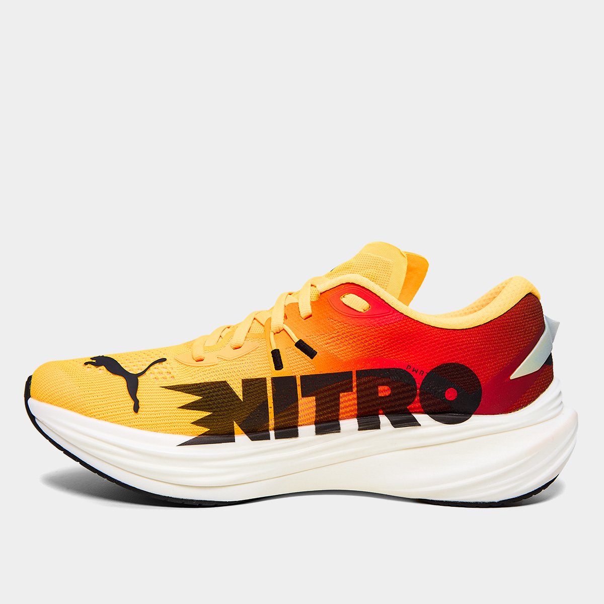 Tênis Puma Deviate Nitro 3 Fade WNS Feminino Laranja+Preto - 35