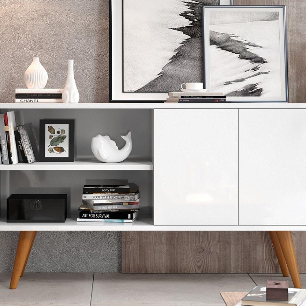 Miniatura Aparador Buffet Com 4 Pés Palito E 2 Portas Sala Estar