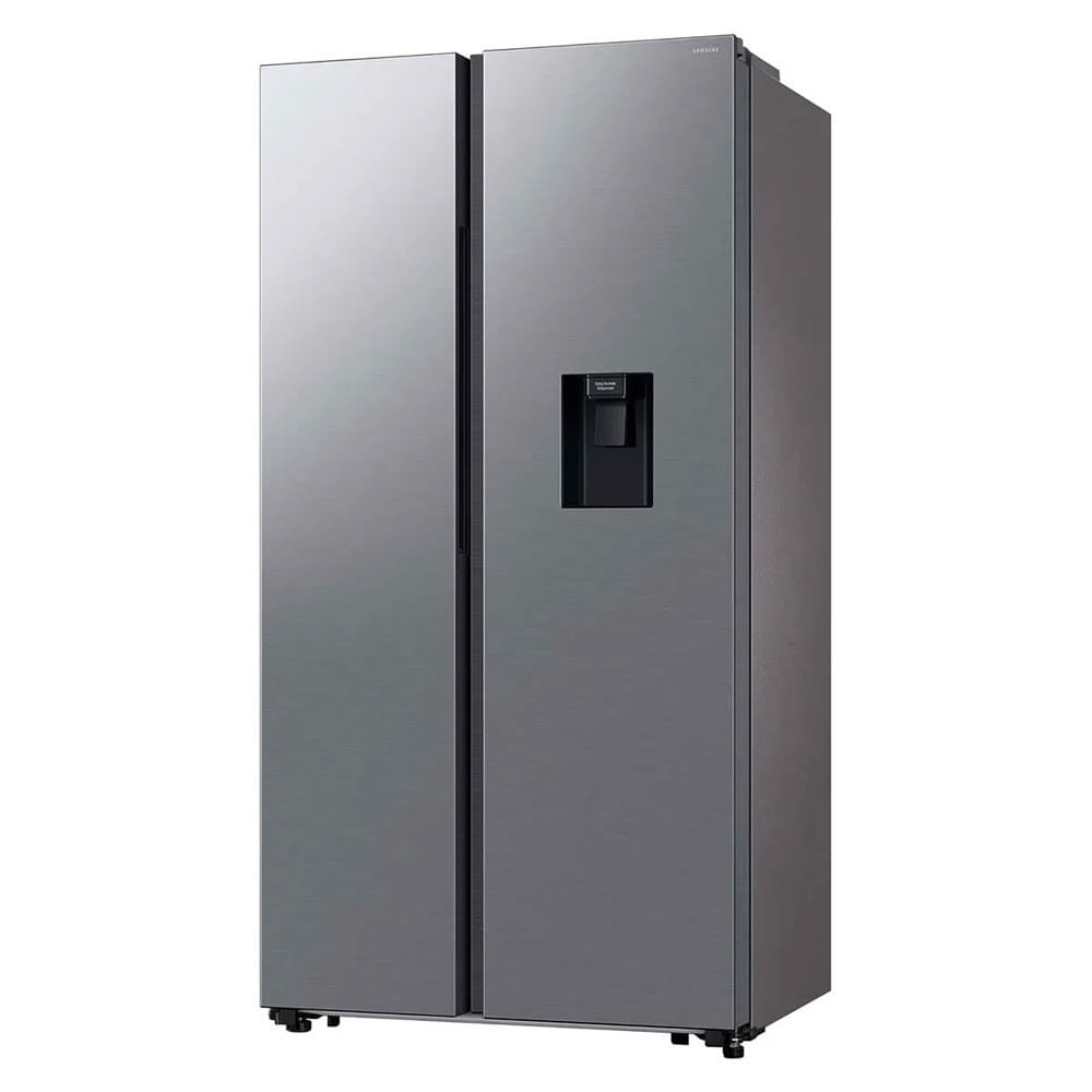 Miniatura Geladeira Side by Side RS57 SmartThings Inox com Dispenser de Água, AI Energy Mode e SpaceMax 560 Litros Samsung Inox - 110V