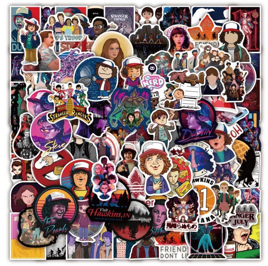 Miniatura Adesivos A Prova Dágua Caderno Celular Stranger Things New