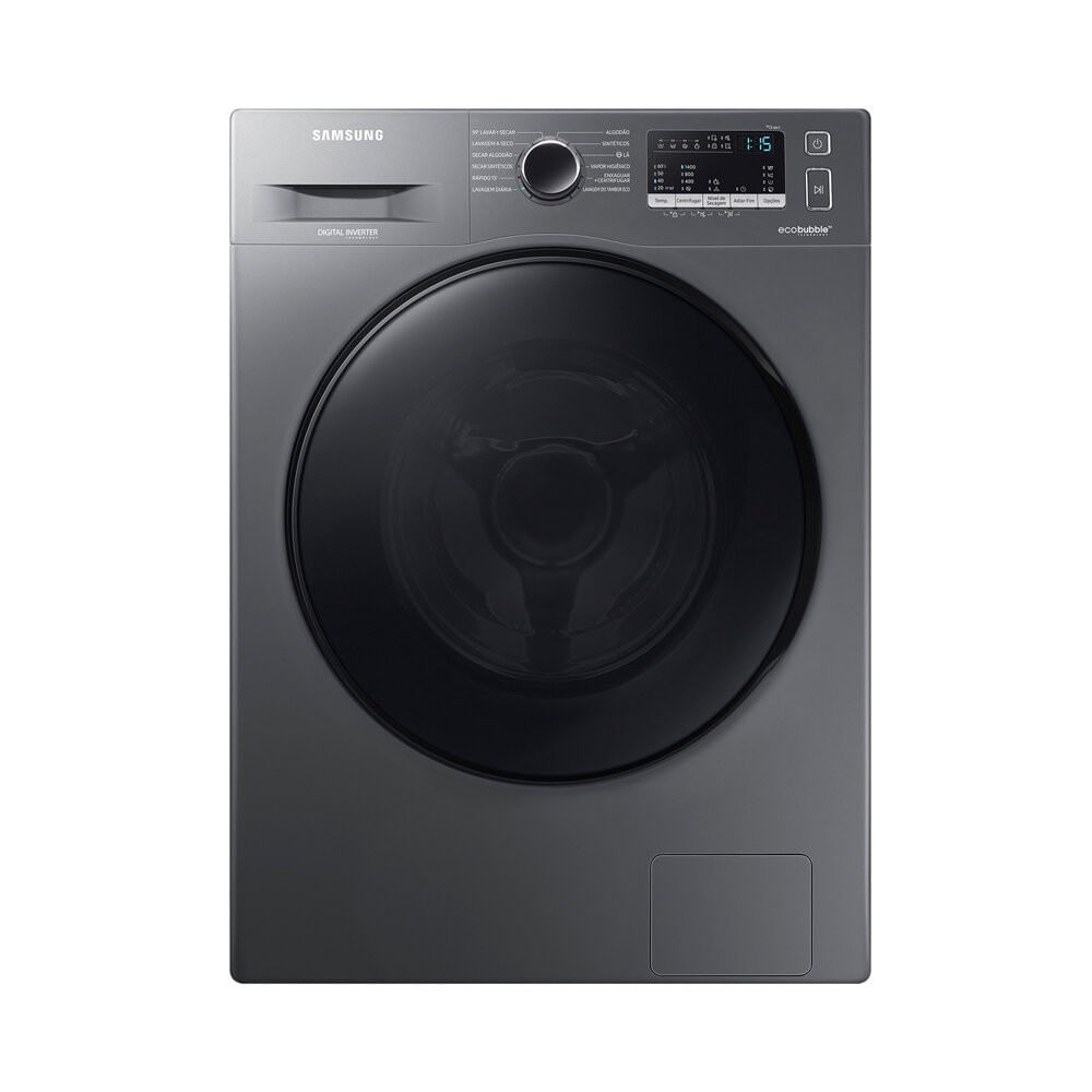Miniatura Lava e Seca Samsung Ecobubble 11 Kg Smart Check WD11A Inox Look - 110V
