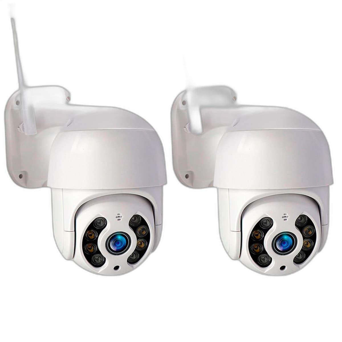 Miniatura Kit 2 Câmeras Ip Segurança Wifi Externa Yoosee 360 Graus