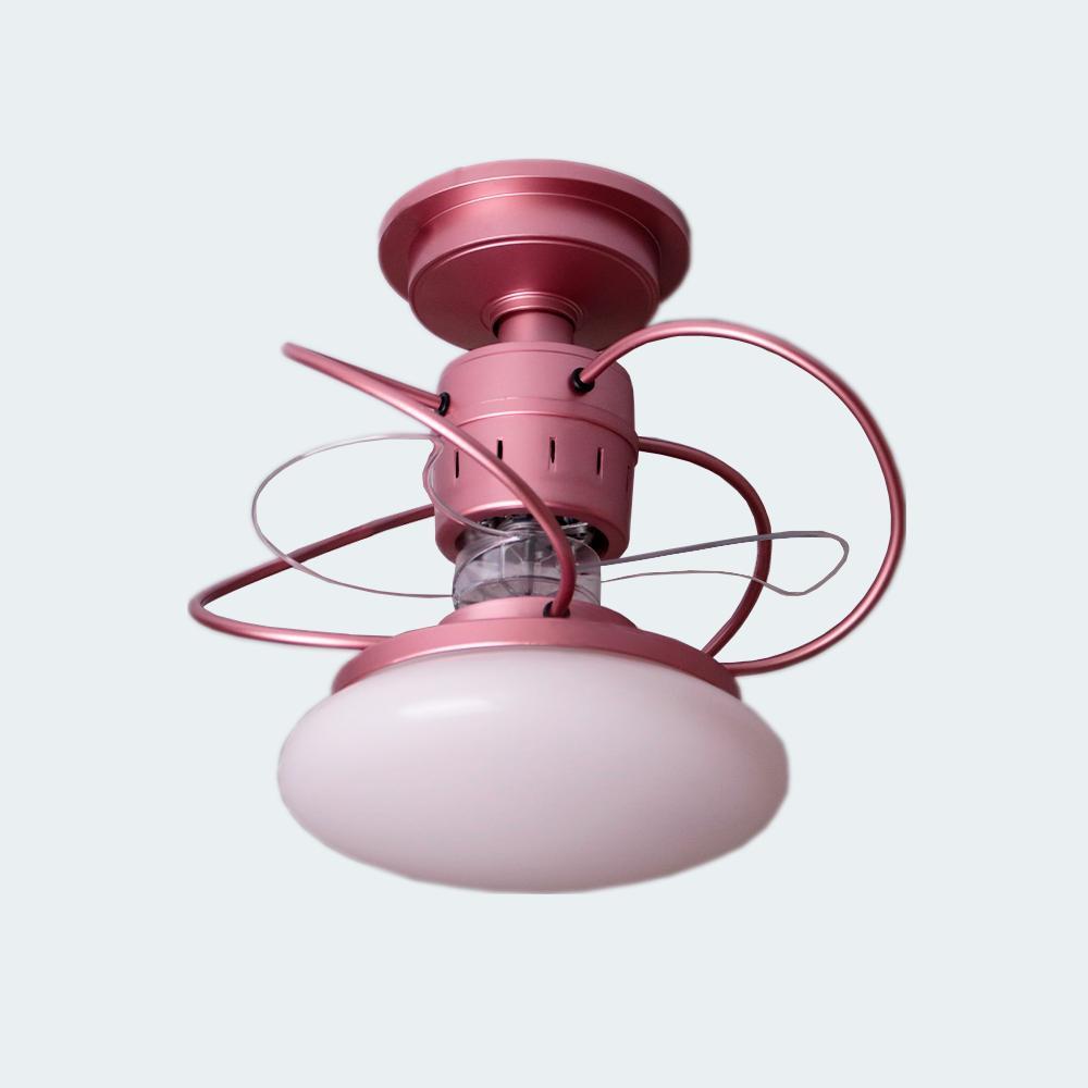 Miniatura Ventilador De Teto Treviso Atenas Rose Com Controle Remoto