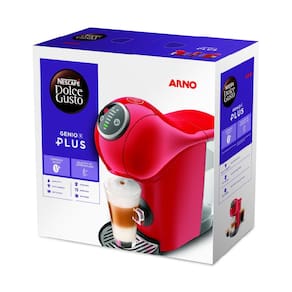 Máquina de Café Arno Nescafé Dolce Gusto Genio S Plus DGS3 Multi bebidas, Digital e Automática – Vermelha 110V