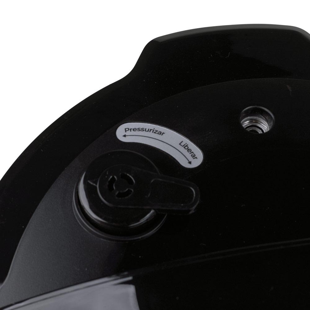 Panela de Pressão Elétrica 5L Kian PPE-101 Preta com Prata 127V Preto - 127V