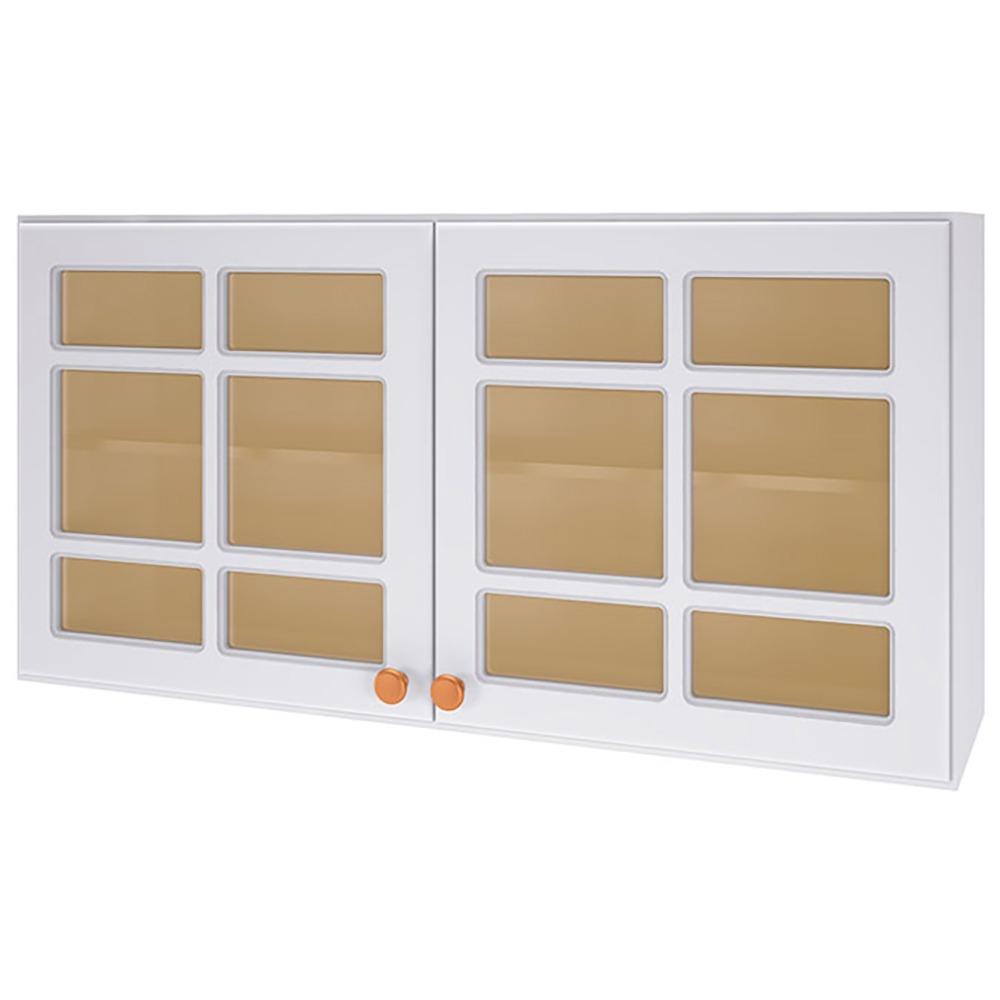 Cozinha Modulada Indekes, New Lara 5 Peças 11 Portas, Branco