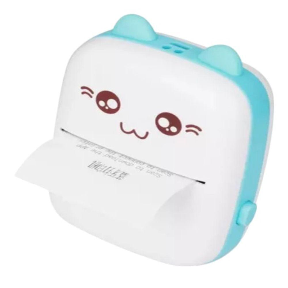 Miniatura Mini Impressora Térmica Gatinho Portátil Sem Fio Bluetooth Bivolt