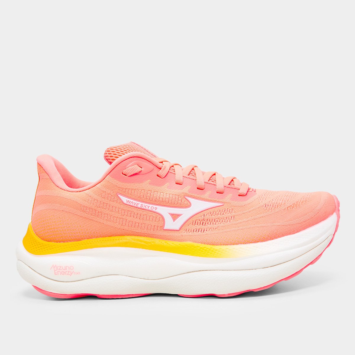 Miniatura Tênis Mizuno Wave Sky 9 Feminino Coral - 34