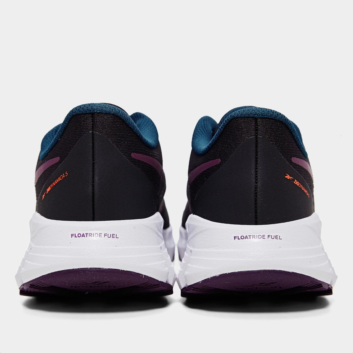 Miniatura Tênis Reebok Zig Dynamica 5 Feminino Preto+Lilás - 34