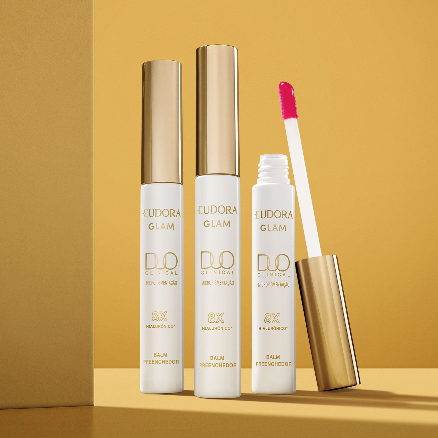 Miniatura Balm Preenchedor Eudora Glam Duo Clinical Micropigmentação 4,5g