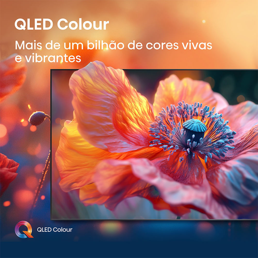 Smart TV Hisense QLED 4K 65" Polegadas com Dolby Vision, Dolby Gaming, Alexa e Google - 65Q6QV Bivolt