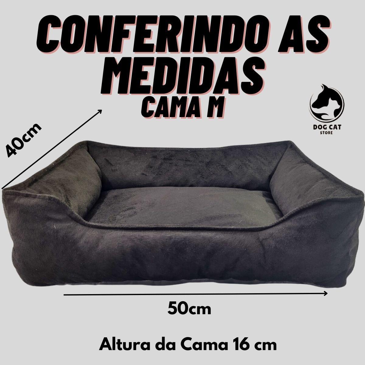 Miniatura Cama Pet Luxo Macia Para Cachorro E Gato Suede M