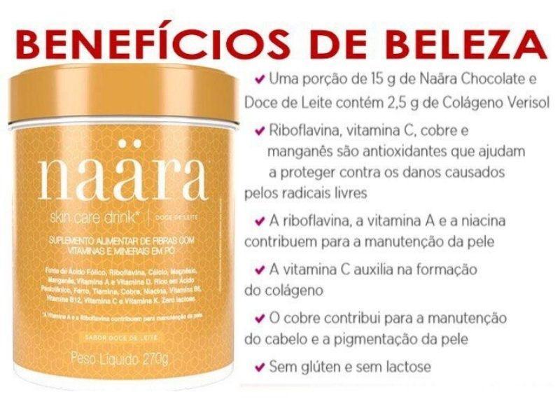 Miniatura Naara Skin Care Drink 270G - Sabor Doce De Leite