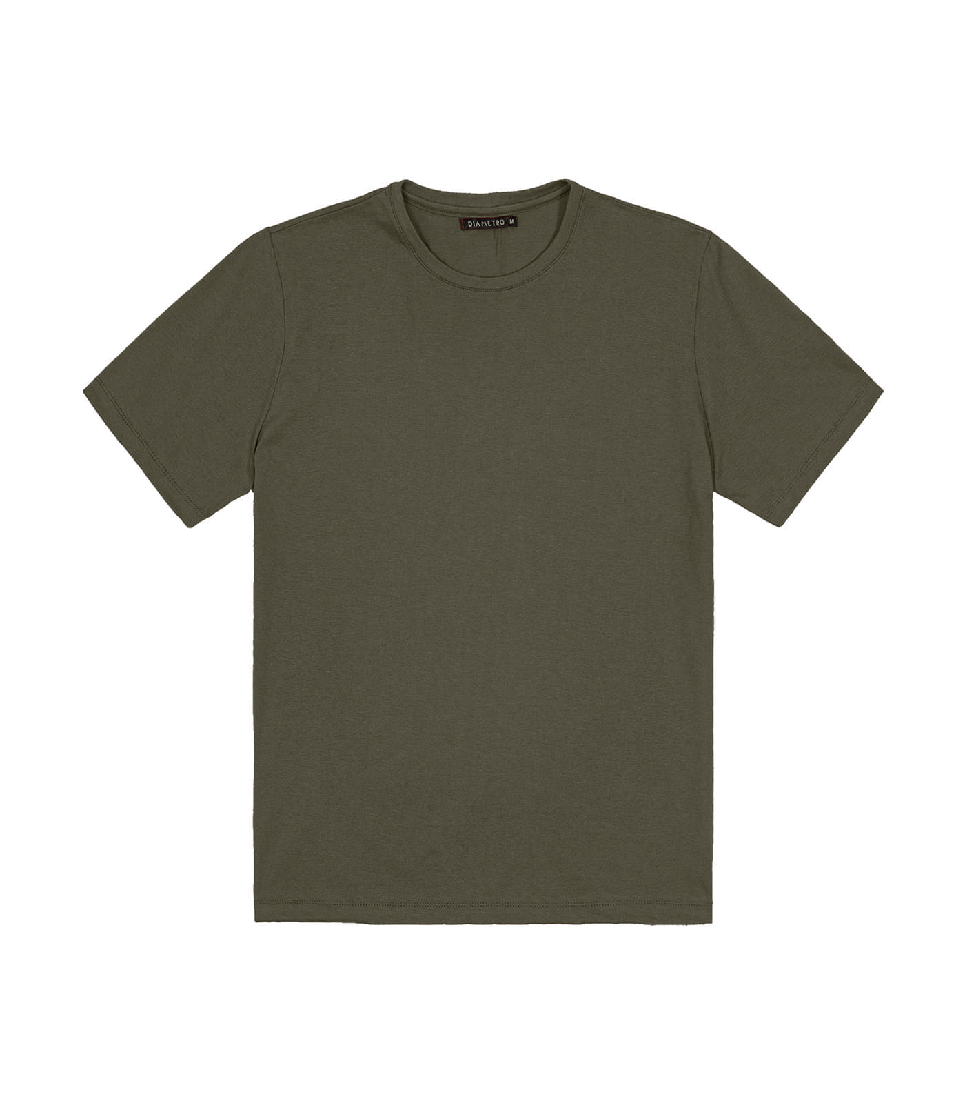 Miniatura Camiseta Masculina Básica Meia Malha Diametro Verde M