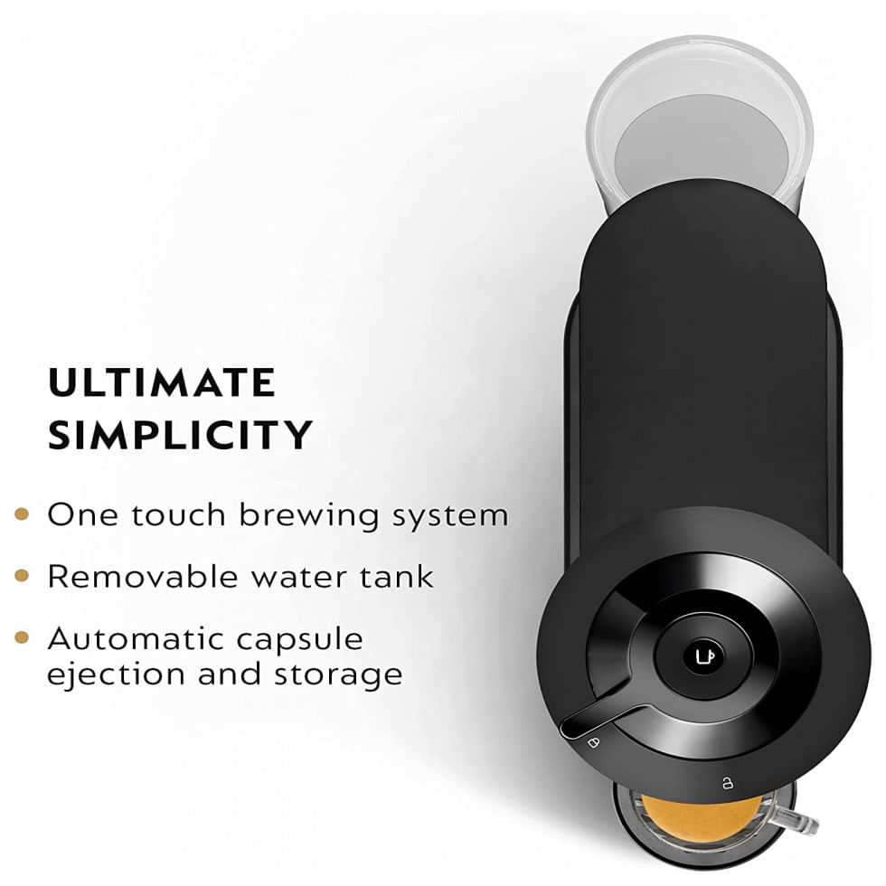 Miniatura Cafeteira Elétrica Programável Nestle Nespresso ENV120BM 1.2L, 110V, Preta