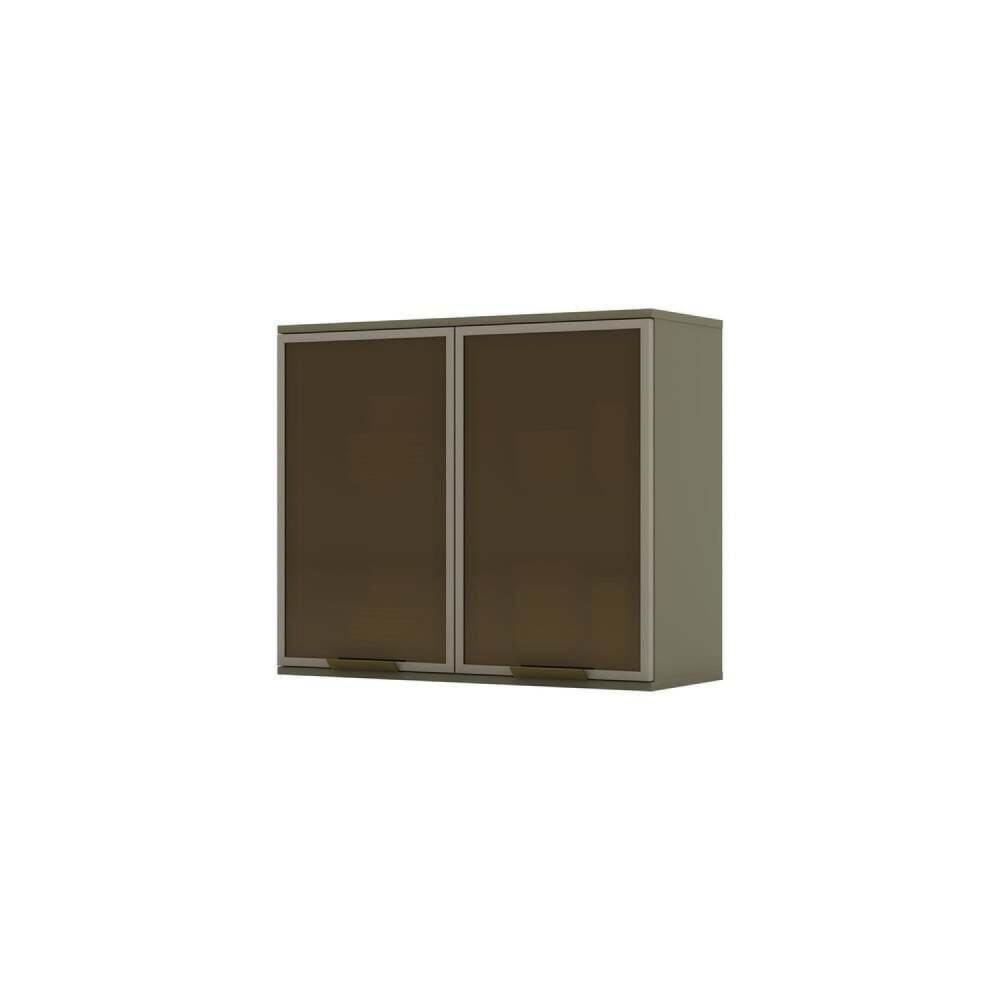 Miniatura Armário Aéreo para Cozinha 80cm 2 Portas Vidro 80cm Évelin Henn Duna