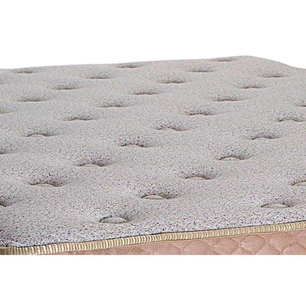 Miniatura Cama Box Baú Queen: Colchão Herval D28 / Ag65 Lótus Bordado Pillow Top + Base Clean(158X198)