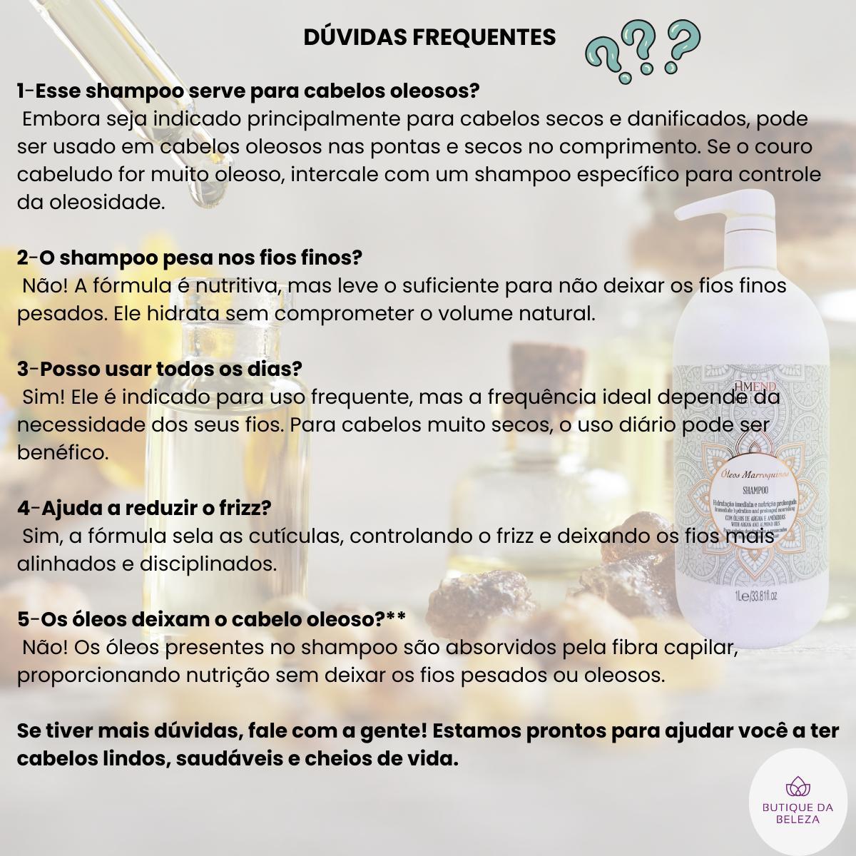 Miniatura Shampoo Amend Óleos Marroquinos 1 Litro