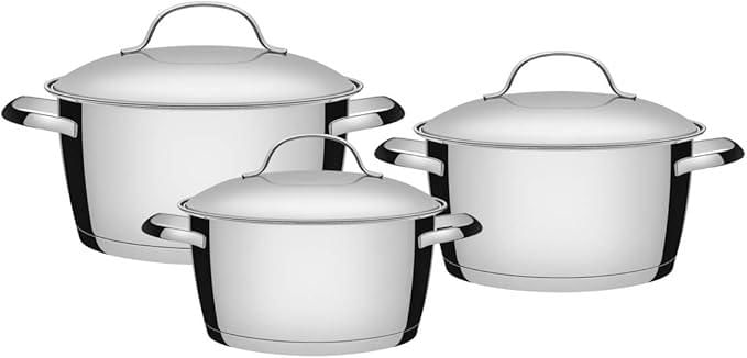 Jogo de Panela Allegra 3 Peças Inox - TRAMONTINA