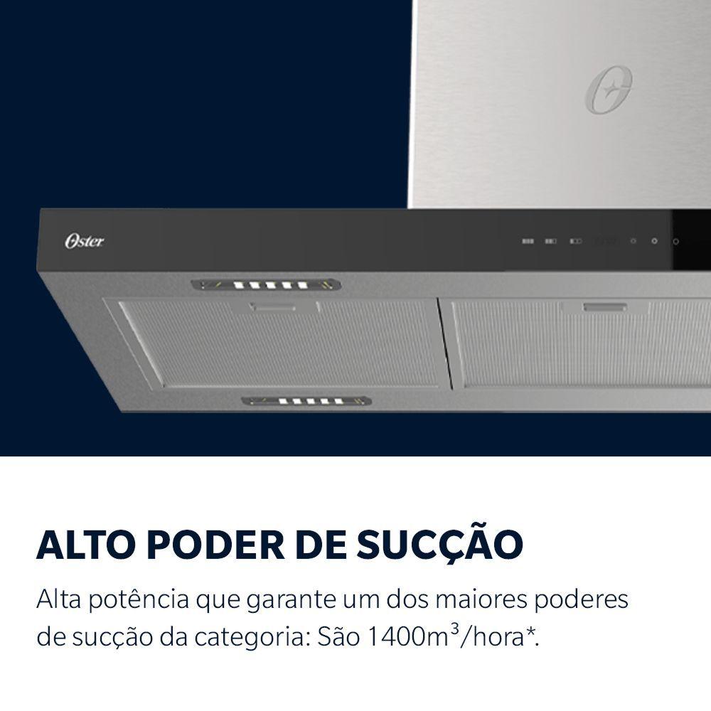 Coifa De Ilha Oster Inox Touch Control 90cm 220V