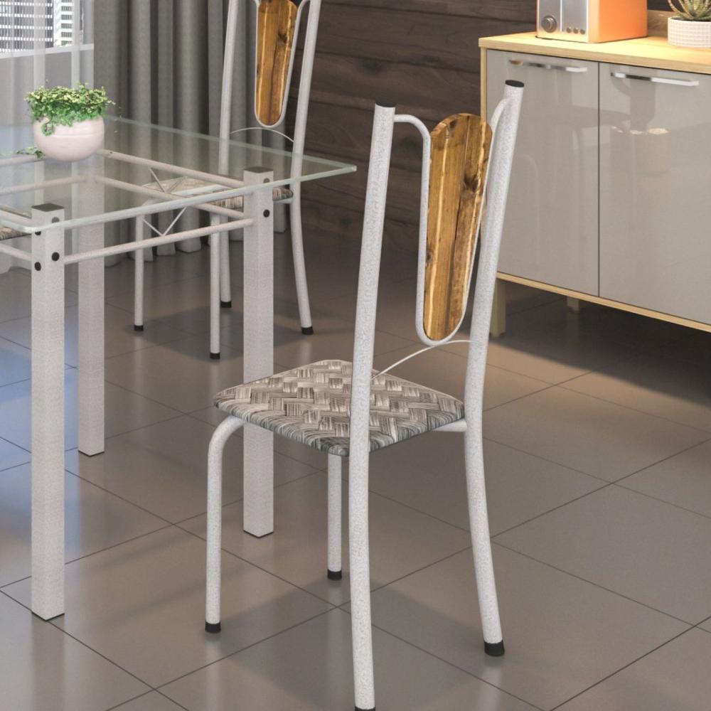 Miniatura Kit 4 Cadeiras Tubulares Júlia Soma Móveis Pérola/Cisal